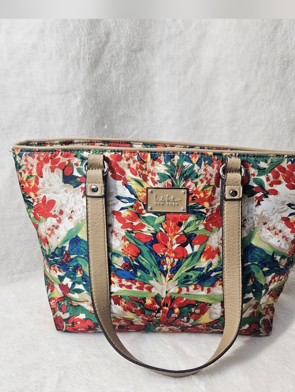 Nicole Miller New York Floral Tote Bag
